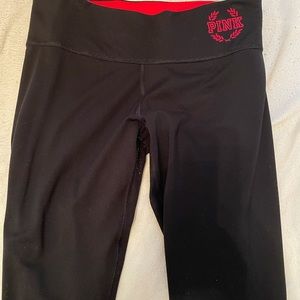 reversible VS PINK Wisconsin Badger leggings